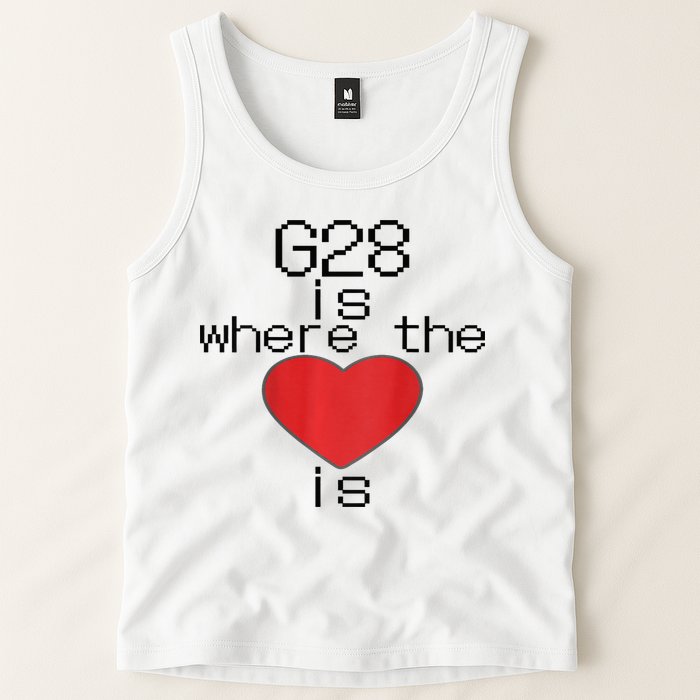 CNC Machinist G28 Home is where the heart is Tank Top