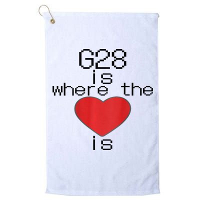 CNC Machinist G28 Home is where the heart is Golf Towel