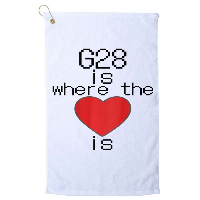 CNC Machinist G28 Home is where the heart is Golf Towel
