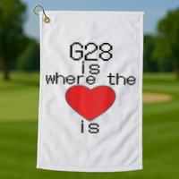 CNC Machinist G28 Home is where the heart is Golf Towel