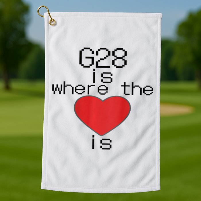 CNC Machinist G28 Home is where the heart is Golf Towel