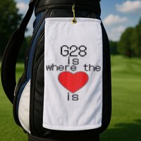 CNC Machinist G28 Home is where the heart is Golf Towel