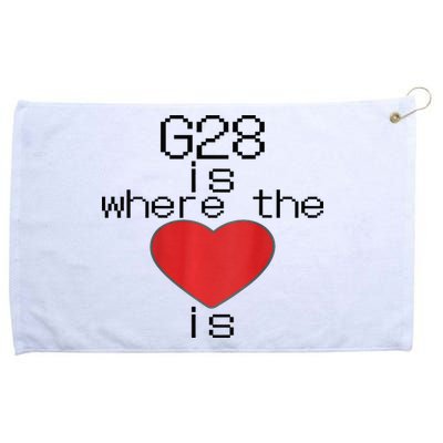 CNC Machinist G28 Home is where the heart is Grommeted Golf Towel