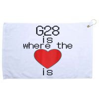 CNC Machinist G28 Home is where the heart is Grommeted Golf Towel