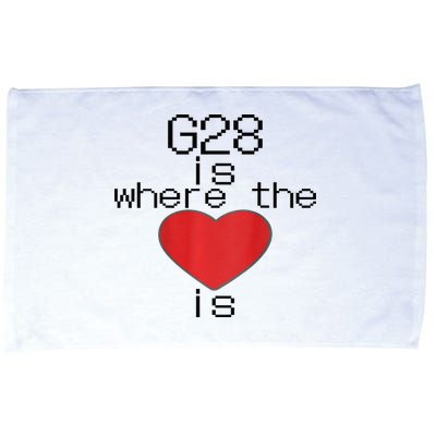 CNC Machinist G28 Home is where the heart is Microfiber Hand Towel