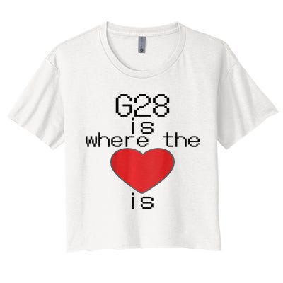 CNC Machinist G28 Home is where the heart is Crop Top