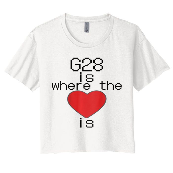CNC Machinist G28 Home is where the heart is Crop Top