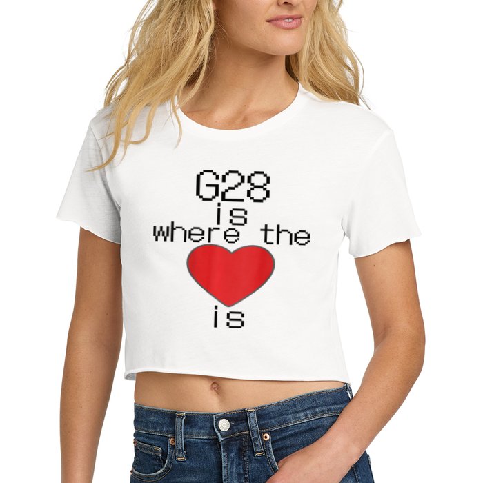 CNC Machinist G28 Home is where the heart is Crop Top