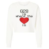 CNC Machinist G28 Home is where the heart is Cropped Pullover Crew