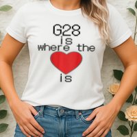 CNC Machinist G28 Home is where the heart is Womens T-Shirt