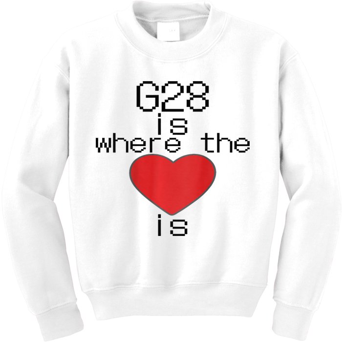 CNC Machinist G28 Home is where the heart is Kids Sweatshirt