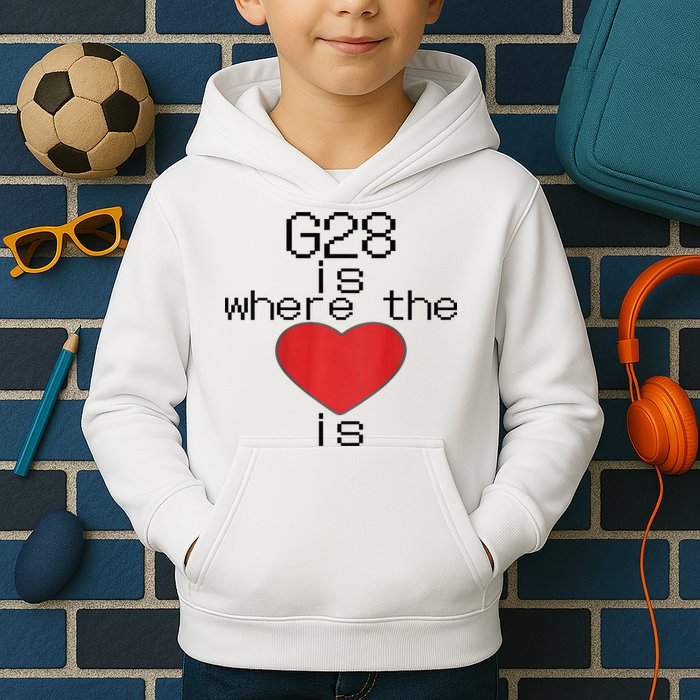 CNC Machinist G28 Home is where the heart is Kids Hoodie