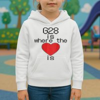 CNC Machinist G28 Home is where the heart is Kids Hoodie