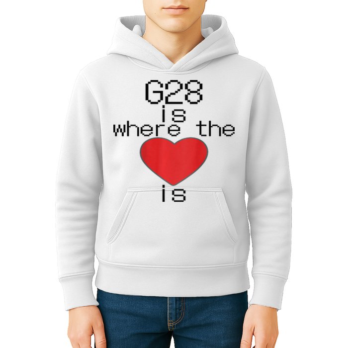 CNC Machinist G28 Home is where the heart is Kids Hoodie