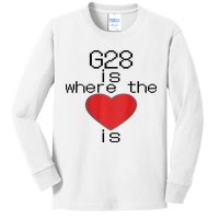 CNC Machinist G28 Home is where the heart is Kids Long Sleeve Shirt