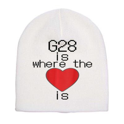 CNC Machinist G28 Home is where the heart is Short Acrylic Beanie
