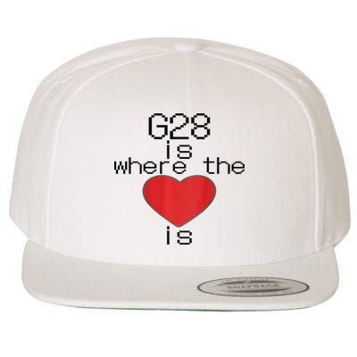 CNC Machinist G28 Home is where the heart is Wool Snapback Cap