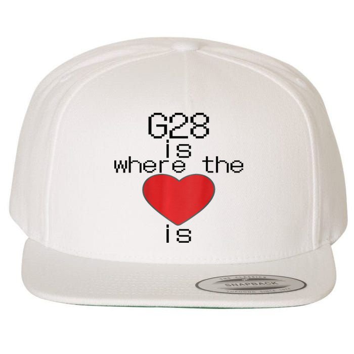 CNC Machinist G28 Home is where the heart is Wool Snapback Cap