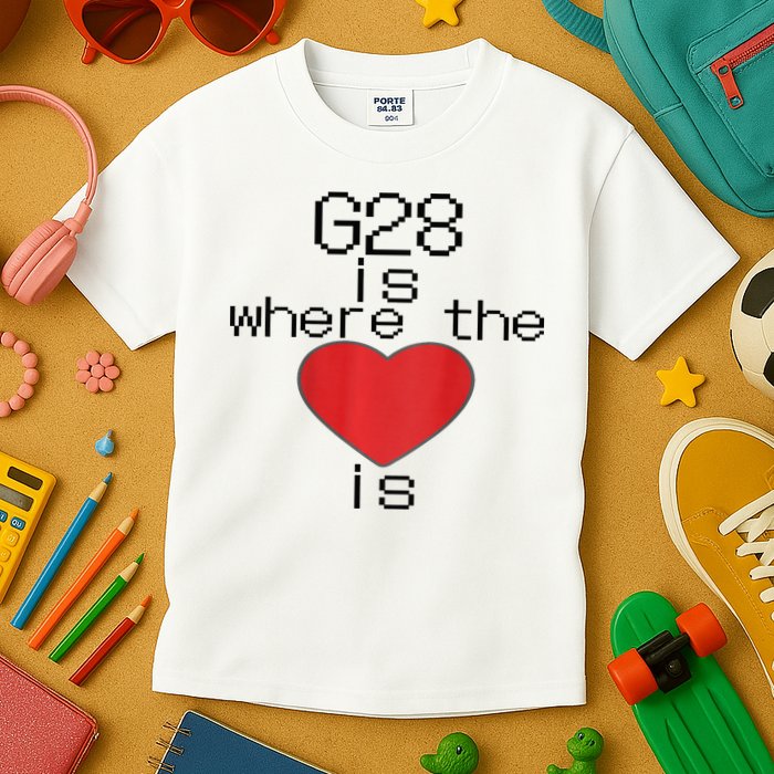 CNC Machinist G28 Home is where the heart is Kids T-Shirt
