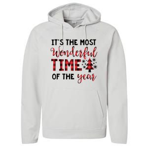 Christmas Meaningful Gift Most Wonderful Time Of The Year Gift Performance Fleece Hoodie