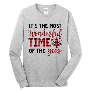 Christmas Meaningful Gift Most Wonderful Time Of The Year Gift Tall Long Sleeve T-Shirt