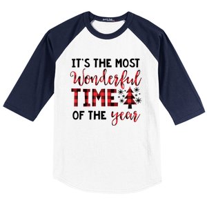 Christmas Meaningful Gift Most Wonderful Time Of The Year Gift Baseball Sleeve Shirt