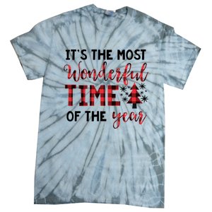 Christmas Meaningful Gift Most Wonderful Time Of The Year Gift Tie-Dye T-Shirt