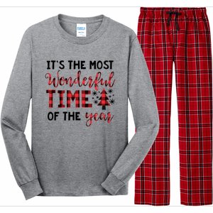 Christmas Meaningful Gift Most Wonderful Time Of The Year Gift Long Sleeve Pajama Set