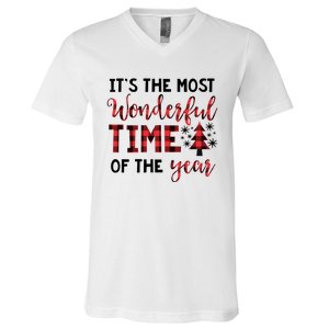 Christmas Meaningful Gift Most Wonderful Time Of The Year Gift V-Neck T-Shirt