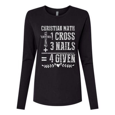 Christian Math God Worshiper Christ Follower Religion Womens Cotton Relaxed Long Sleeve T-Shirt