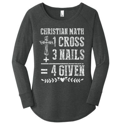 Christian Math God Worshiper Christ Follower Religion Women's Perfect Tri Tunic Long Sleeve Shirt