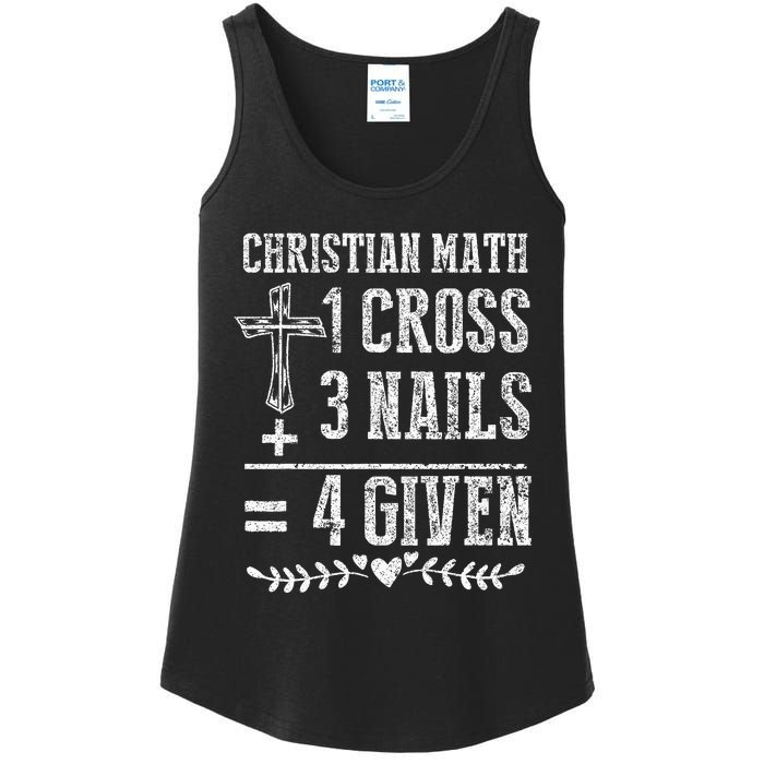 Christian Math God Worshiper Christ Follower Religion Ladies Essential Tank