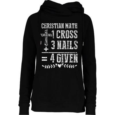 Christian Math God Worshiper Christ Follower Religion Womens Funnel Neck Pullover Hood