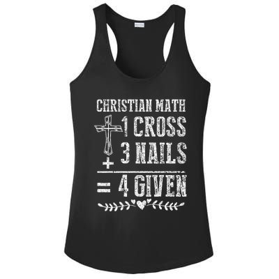 Christian Math God Worshiper Christ Follower Religion Ladies PosiCharge Competitor Racerback Tank