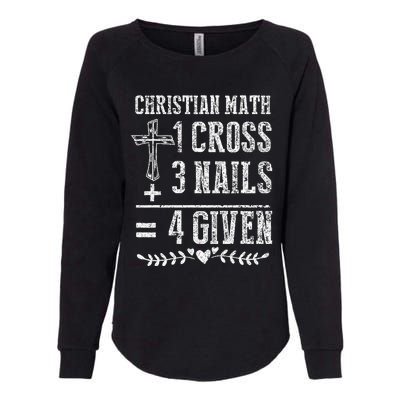 Christian Math God Worshiper Christ Follower Religion Womens California Wash Sweatshirt