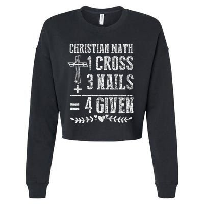 Christian Math God Worshiper Christ Follower Religion Cropped Pullover Crew