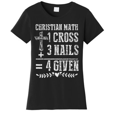 Christian Math God Worshiper Christ Follower Religion Women's T-Shirt