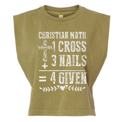 Christian Math God Worshiper Christ Follower Religion Garment-Dyed Women's Muscle Tee