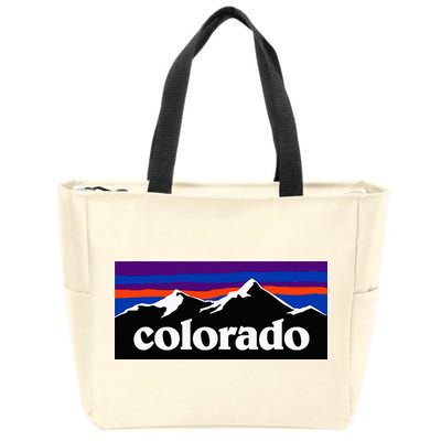 Colorado Mountains Graphic Design Zip Tote Bag
