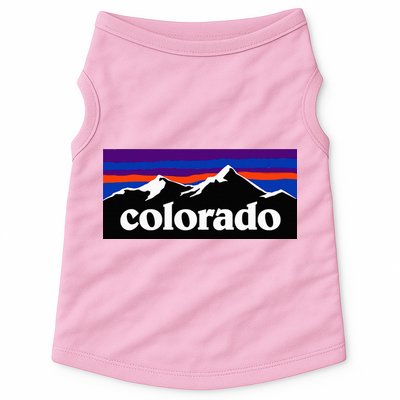 Colorado Mountains Graphic Design Doggie Tank