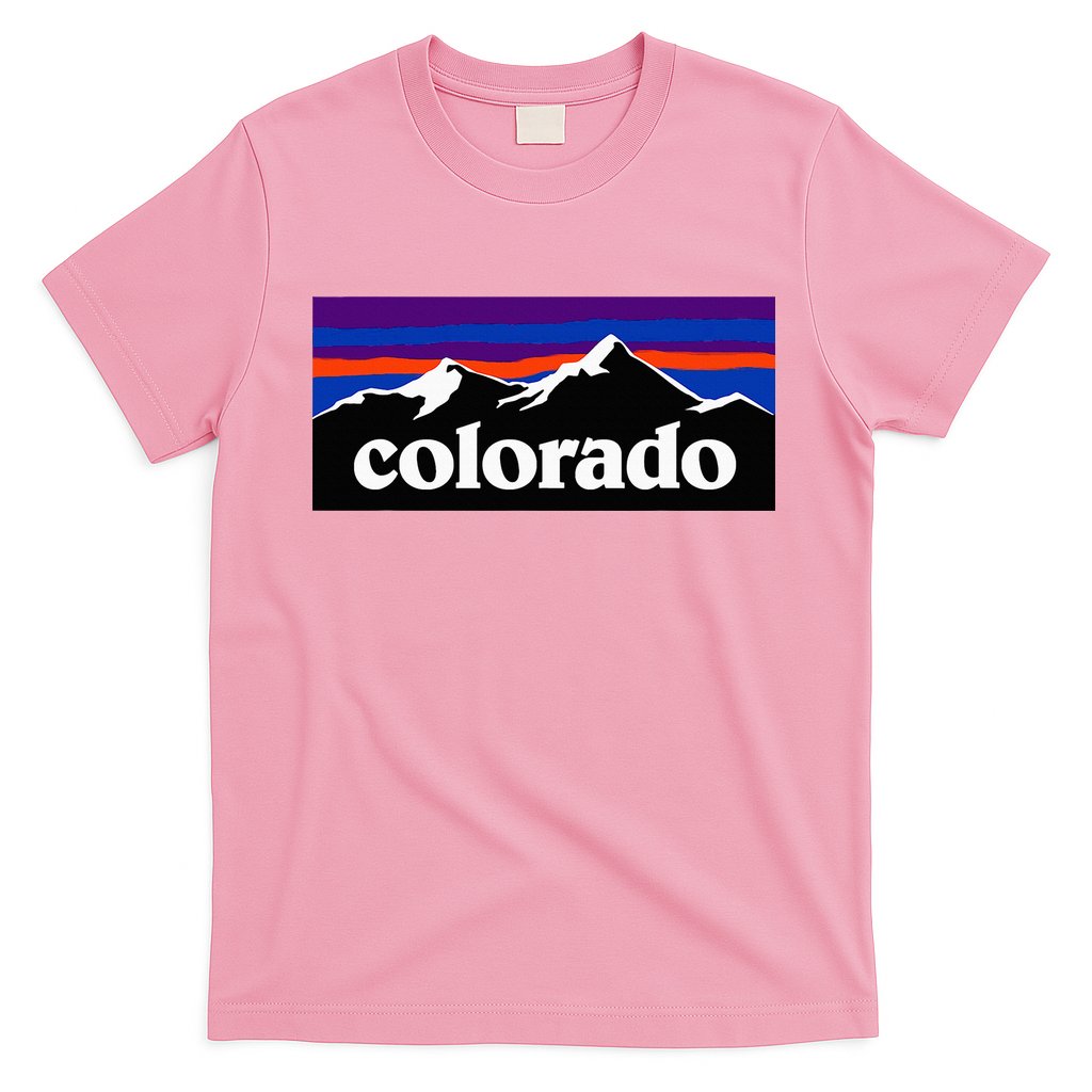 Colorado Mountains Graphic Design T-Shirt
