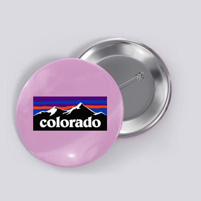 Colorado Mountains Graphic Design Button