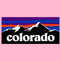Colorado Mountains Graphic Design Button