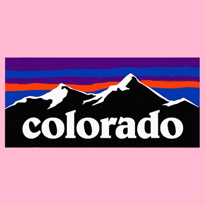 Colorado Mountains Graphic Design Button