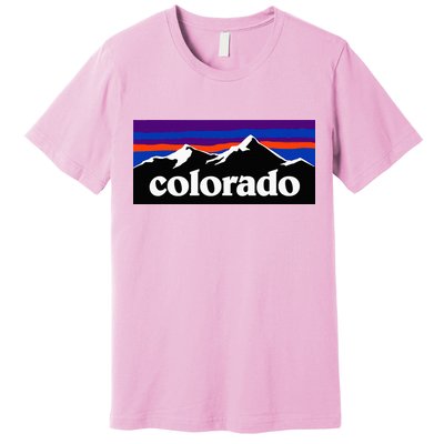 Colorado Mountains Graphic Design Premium T-Shirt