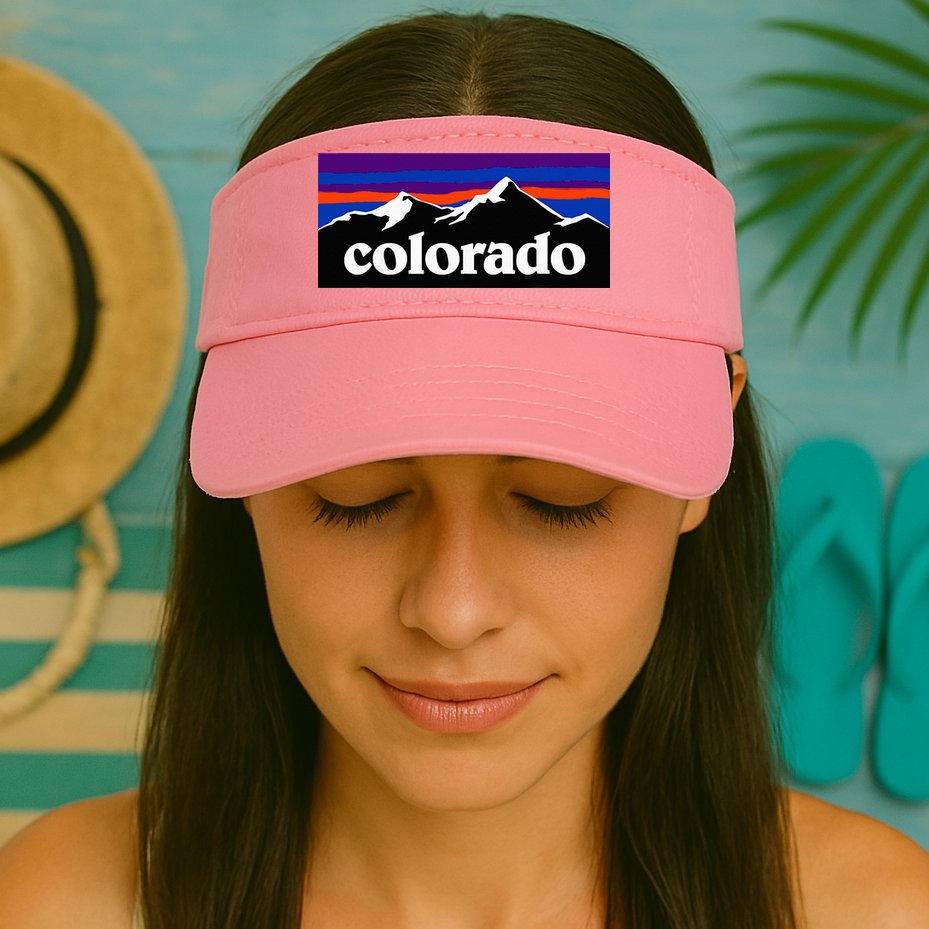 Colorado Mountains Graphic Design Visor