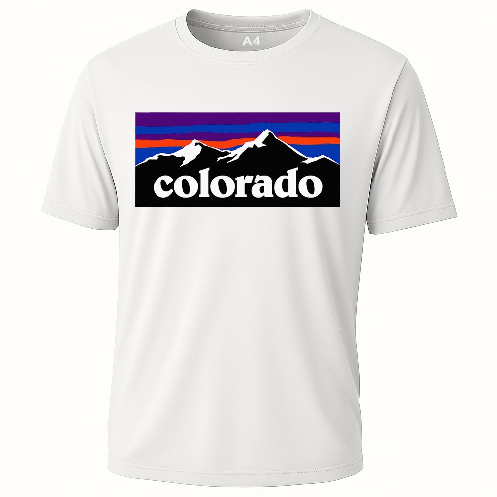 Colorado Mountains Graphic Design Performance Shirt