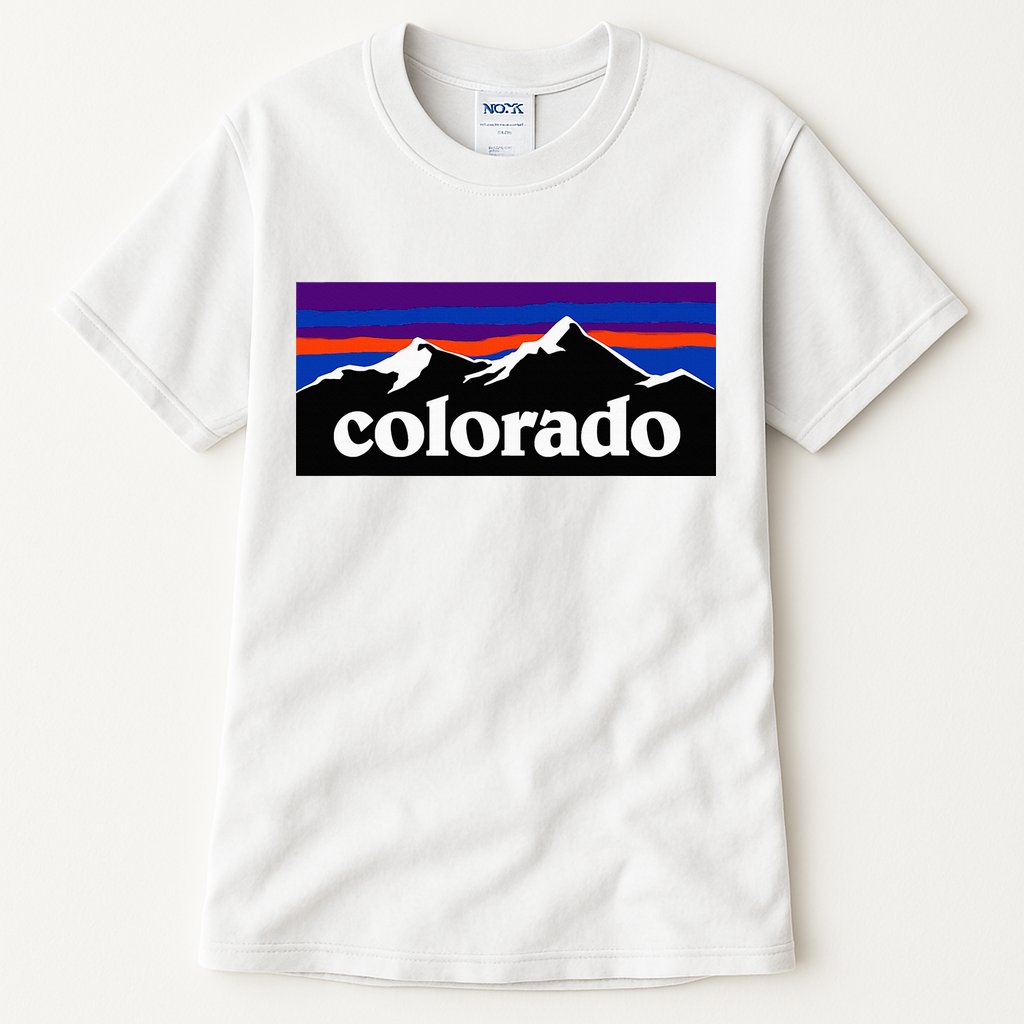 Colorado Mountains Graphic Design Tall T-Shirt