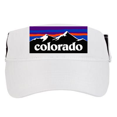 Colorado Mountains Graphic Design Adult Drive Performance Visor