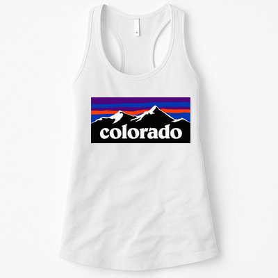 Colorado Mountains Graphic Design Womens Tank Top
